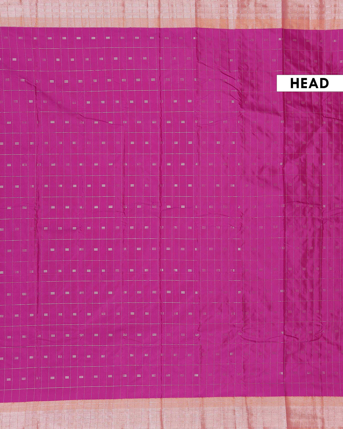 Elegant Soft Silk Saree with Graceful Plain Body and Zari Woven Checked Pattern with Traditional Border - Purple