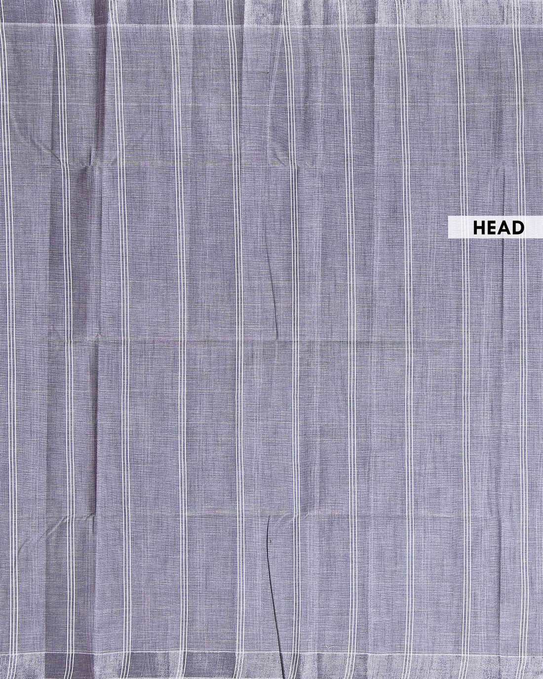 Traditional Kovai Cotton Saree with Subtle Woven Stripes - Dark Grey