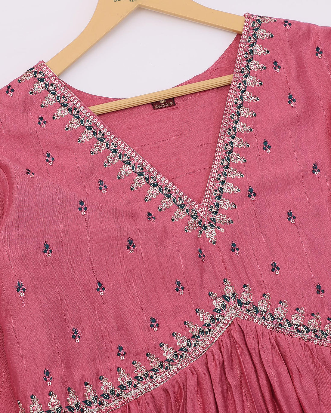 Pink Colour  Readymade Salwar Set