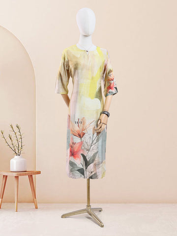 Designer Multi Color Printed Women's Kurti