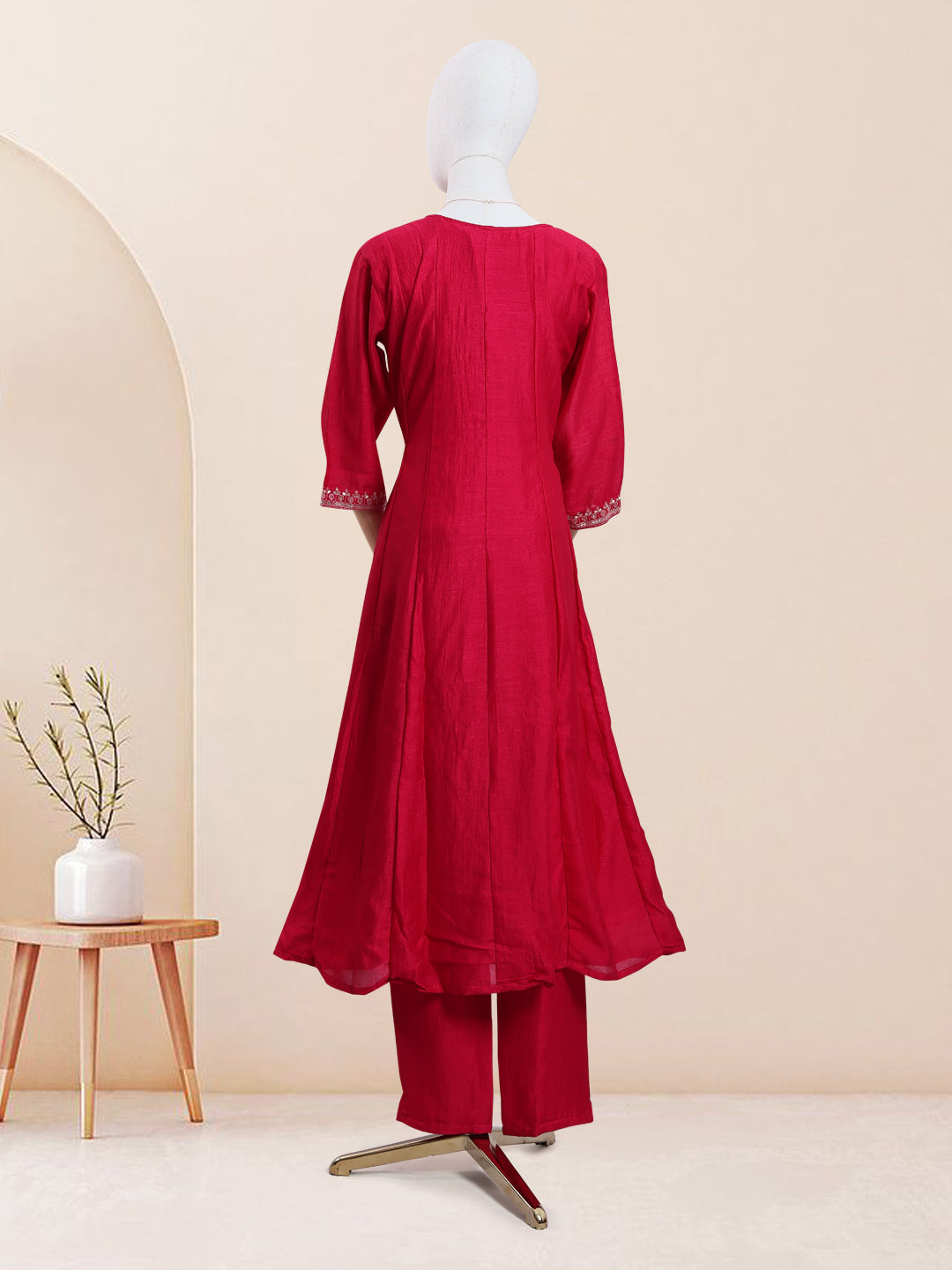 Magenta Colour Readymade Salwar Set