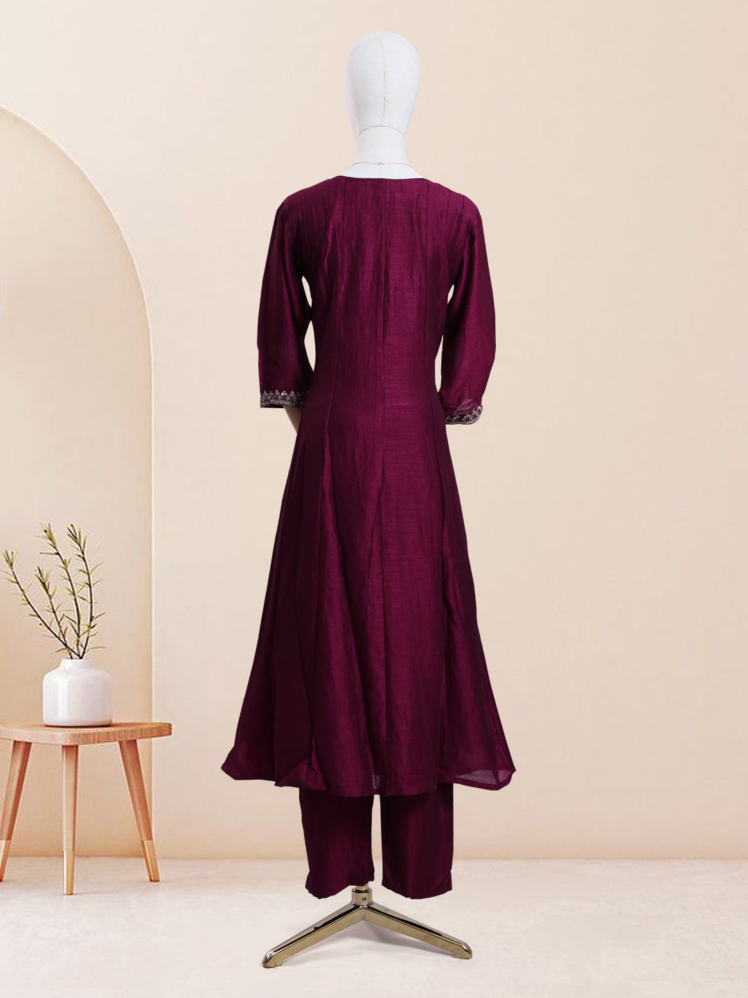 Purple Colour Readymade Salwar Set