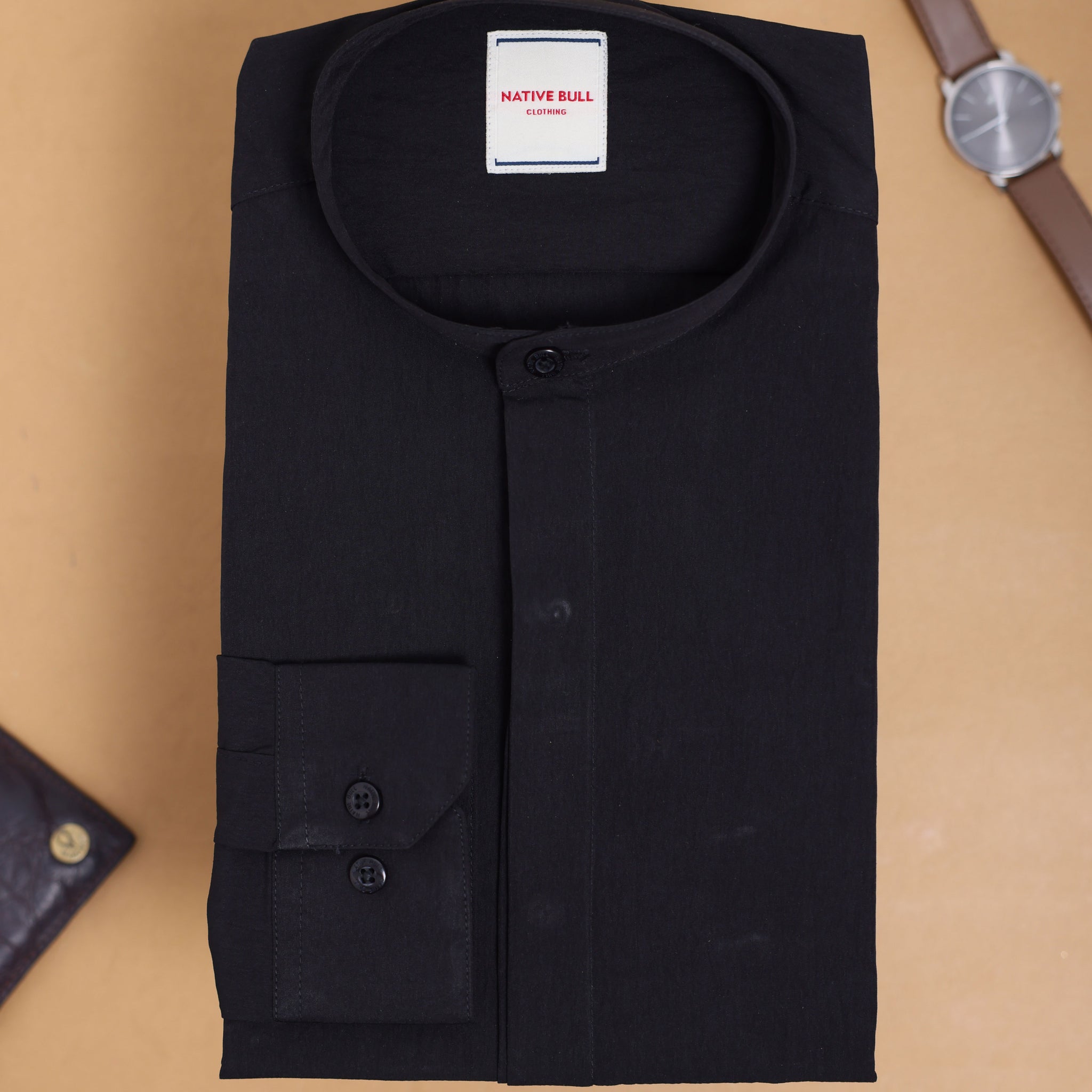 Nativebull black colour casual shirt