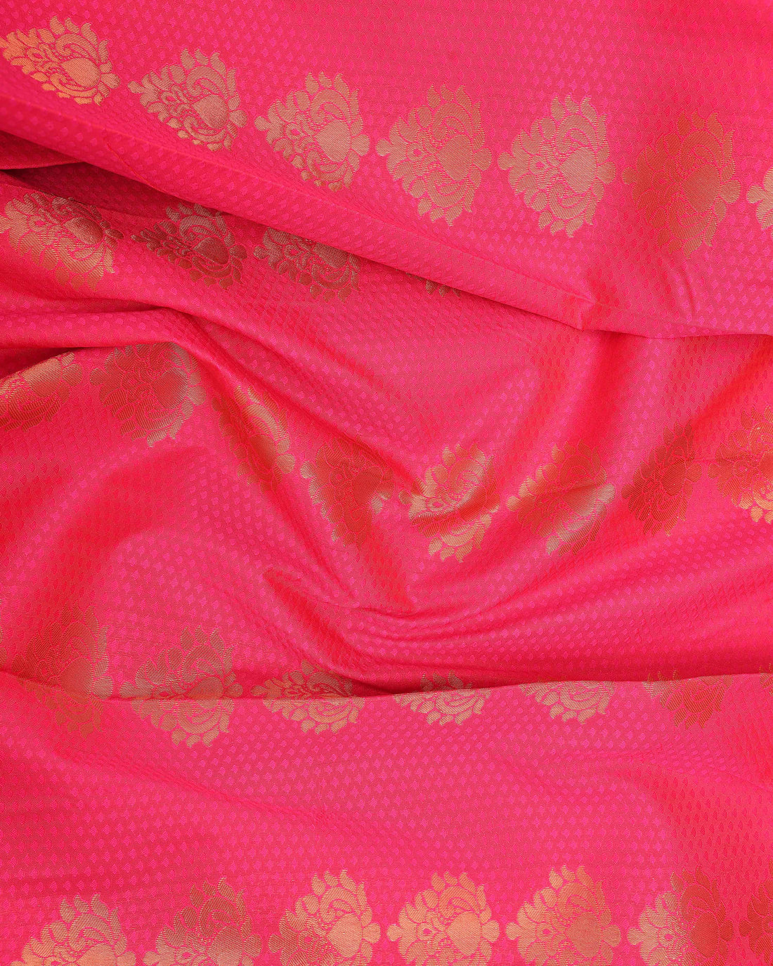 Magenta Pink Colour Copper Zari Aparna Saree