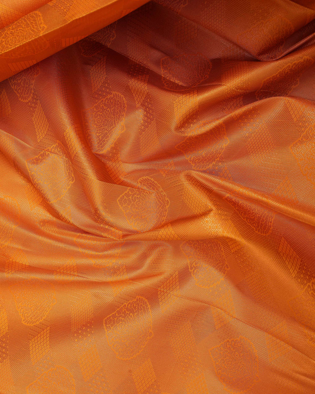 Mustard Colour Copper Zari Aparna Saree