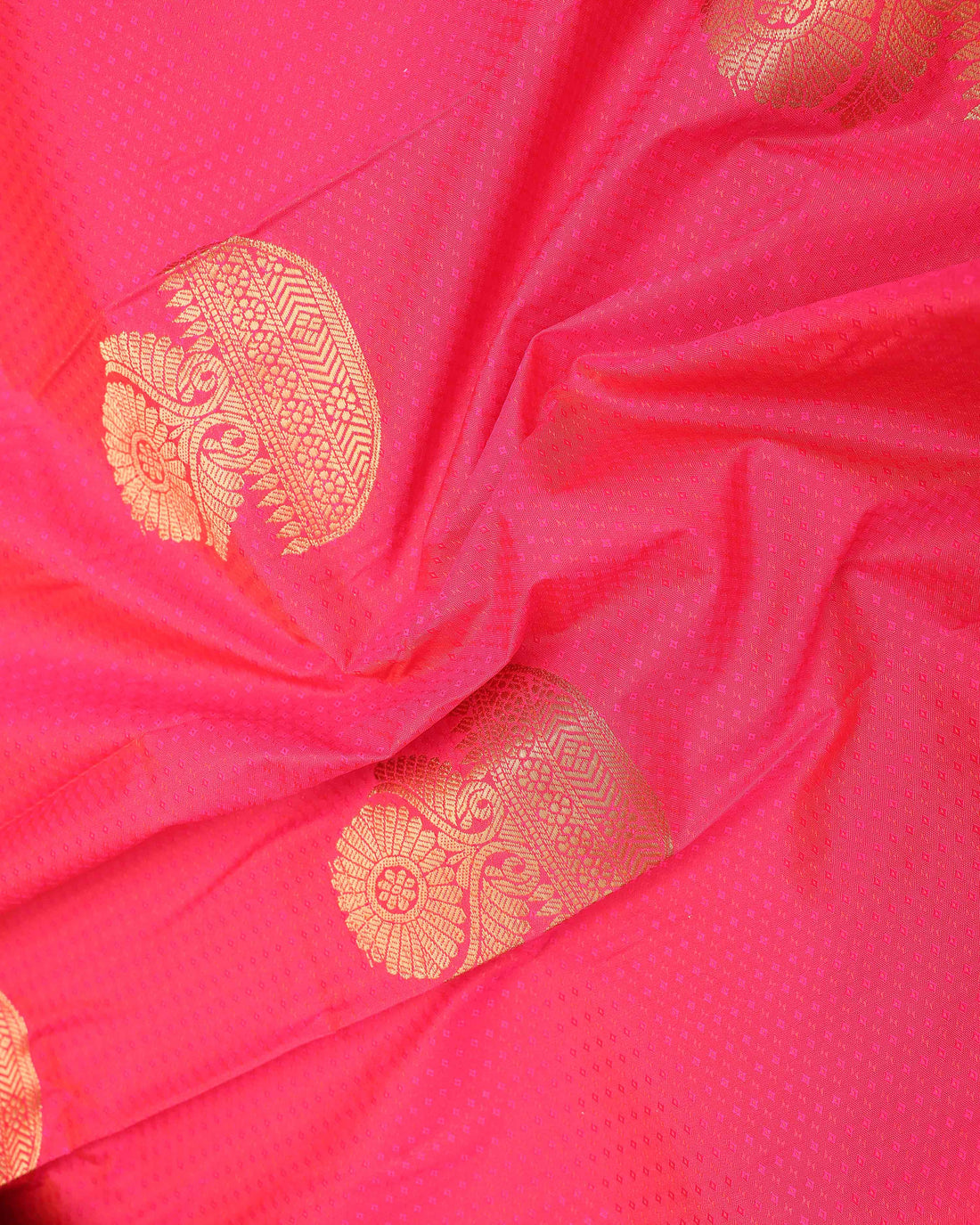 Pink Colour Copper Zari Aparna Saree