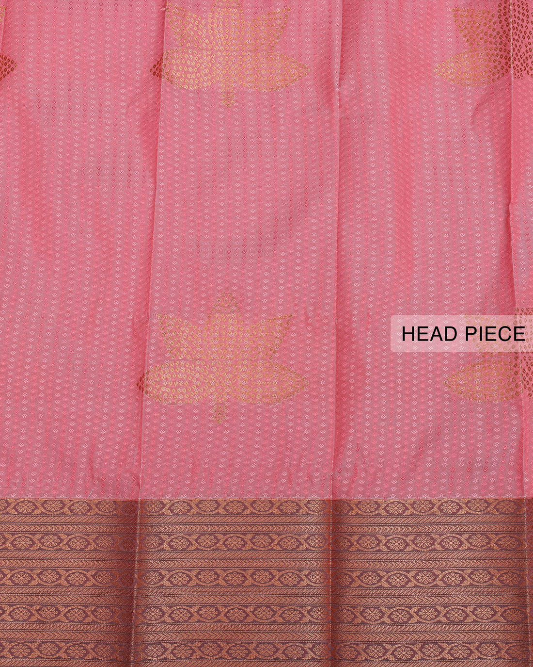 Aparna Saree with Ornate Zari Border and Motif Detailing - Pink