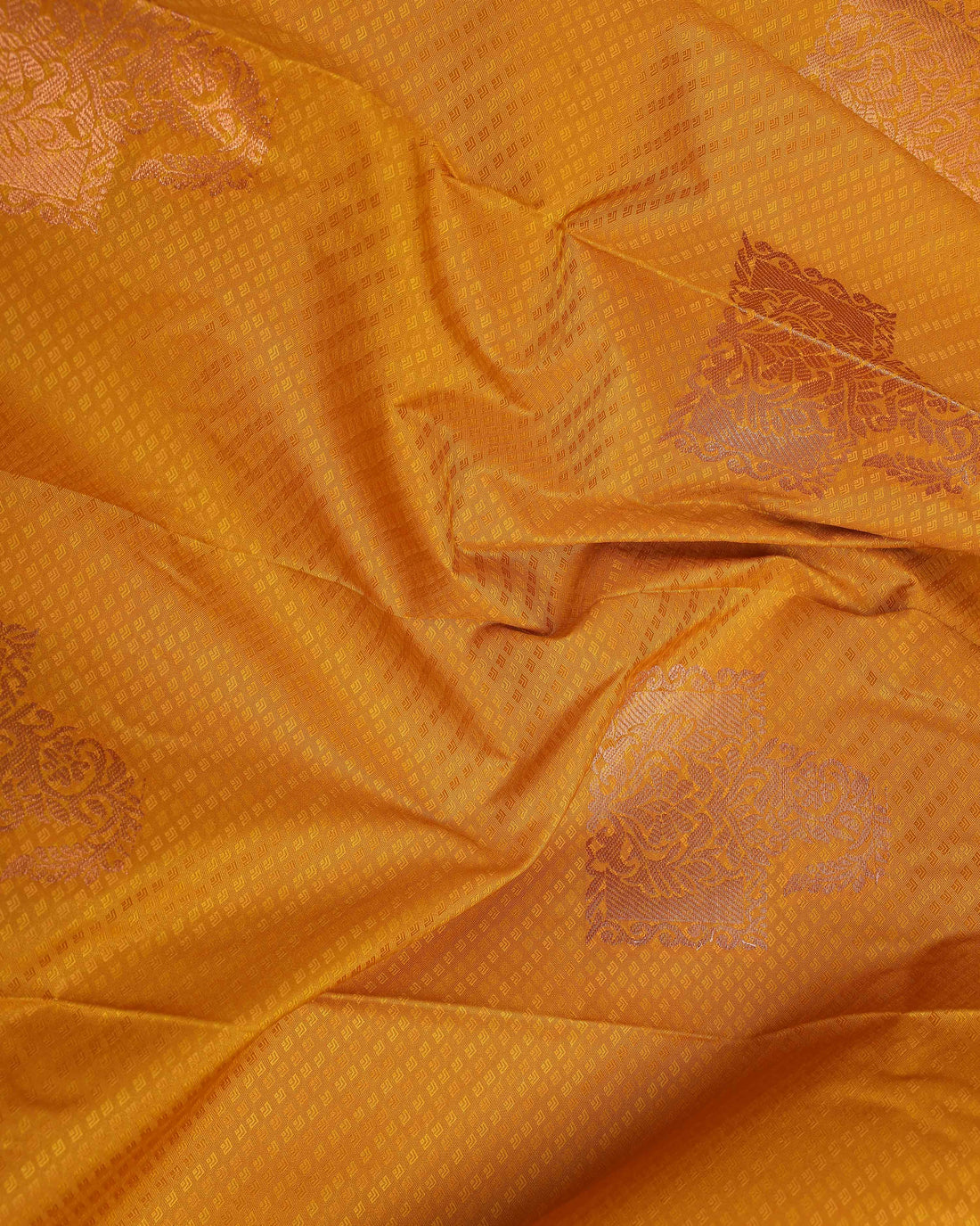 Yellow Colour Copper Zari Aparna Saree