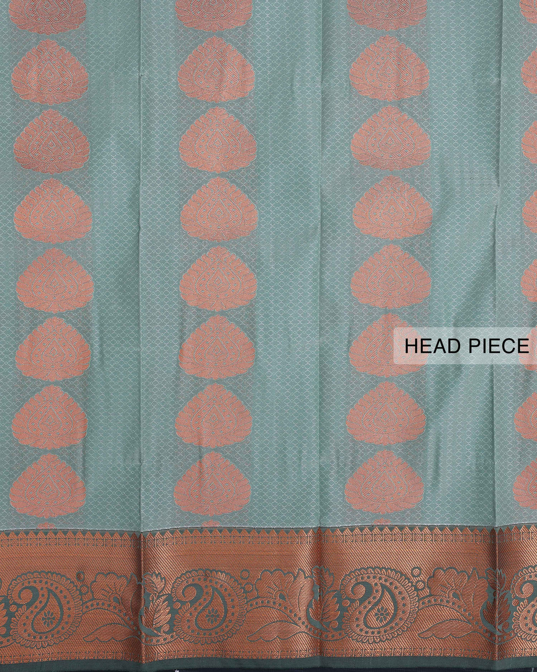 Aparna Saree with Intricate Copper Zari Weave and Traditional Motifs - Green