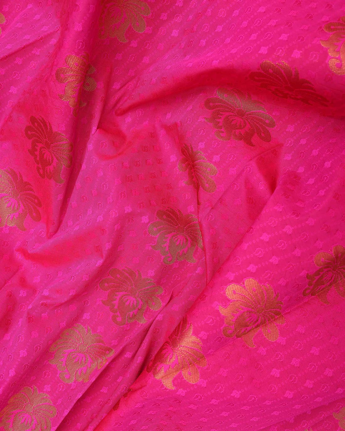 Pink Colour Copper Zari Aparna Saree