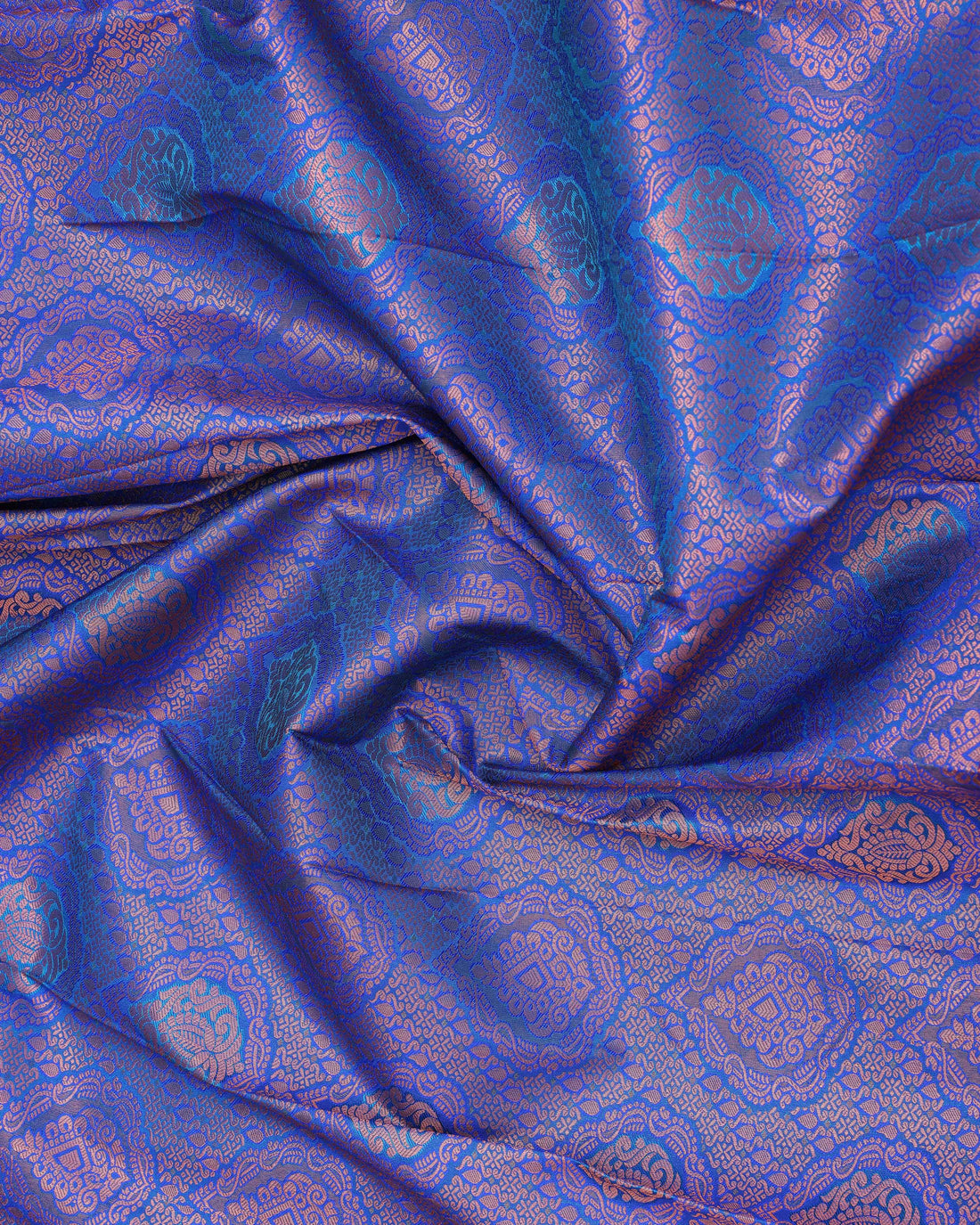 Blue Colour Copper Zari Aparna Saree