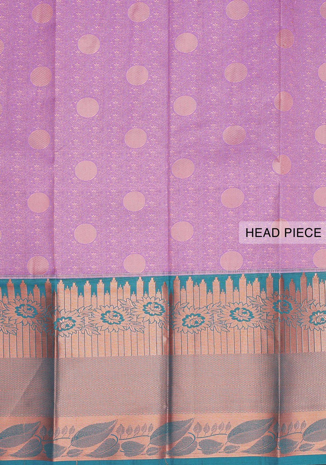 Exquisite Aparna Saree with Intricate Copper Zari Weave & Contrast Border - Purple