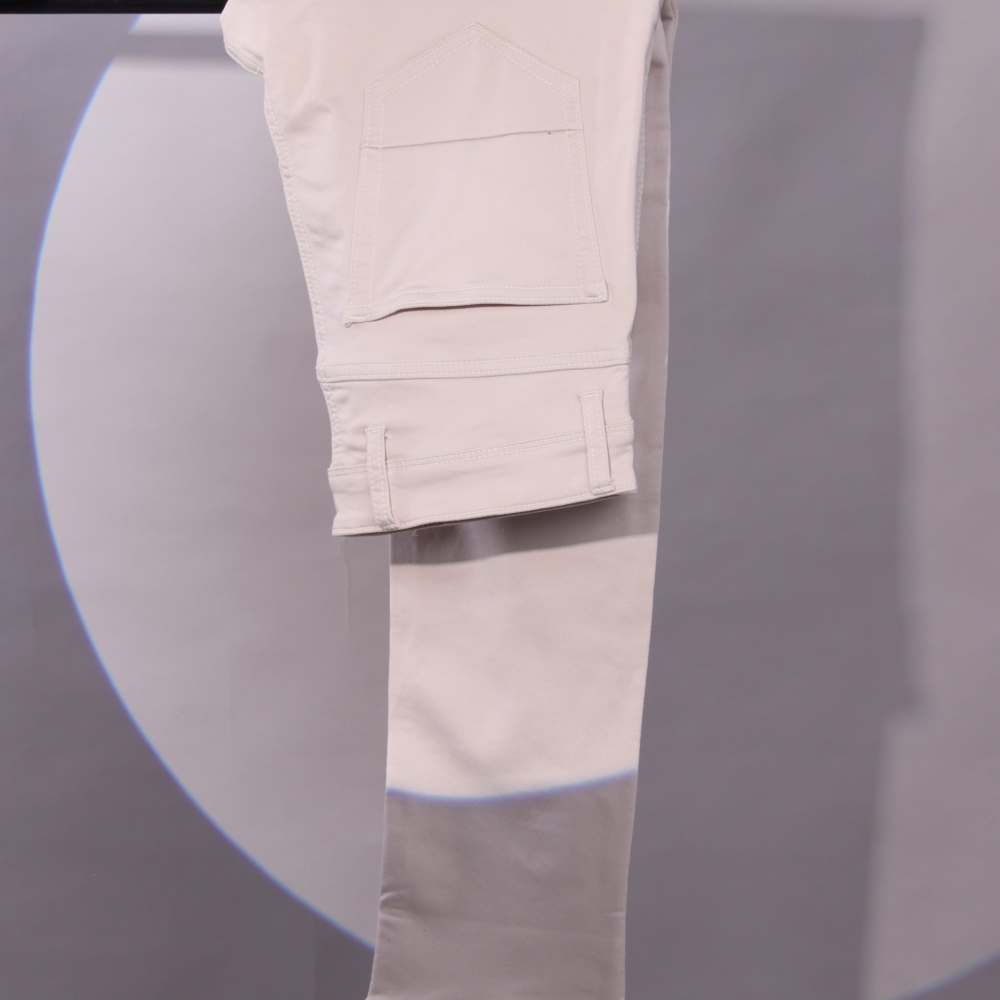 Men's Slim Fit Beige Colour Jean