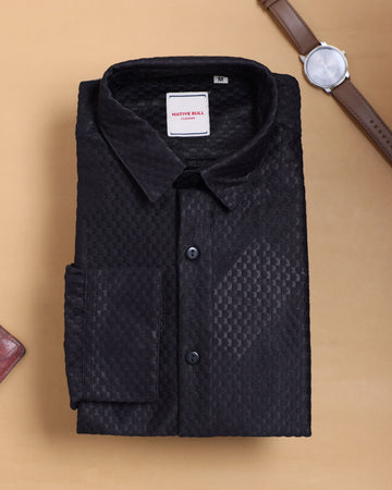 Nativebull black colour casual shirt