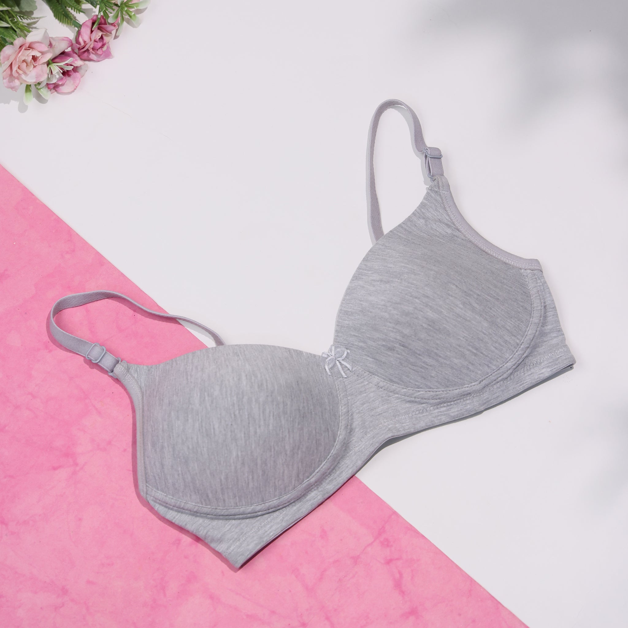 Grey Colour Everyday Bra