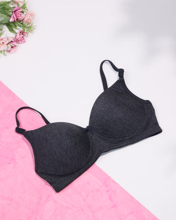 Dark Grey Colour Everyday Bra