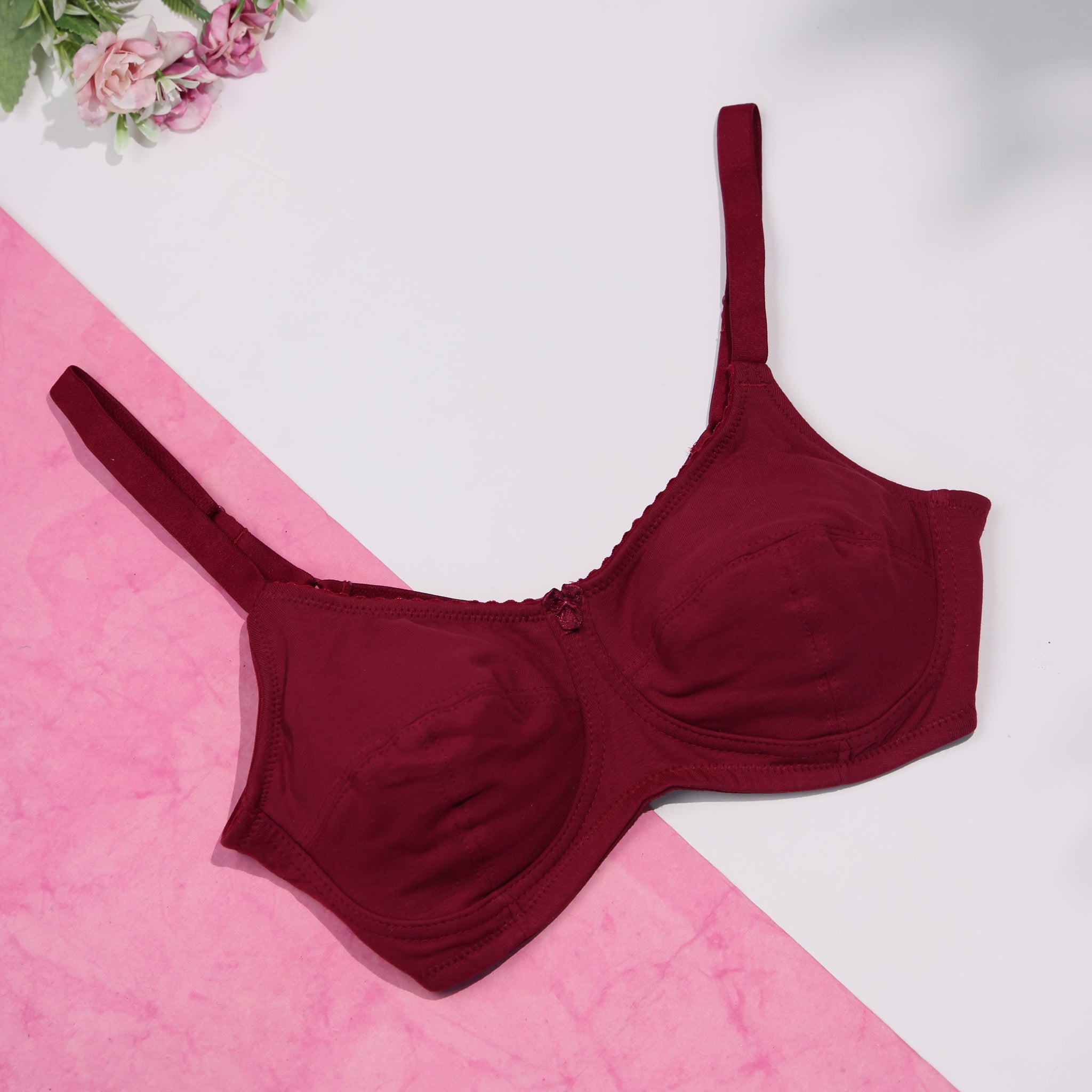 Red Colour Everyday Bra
