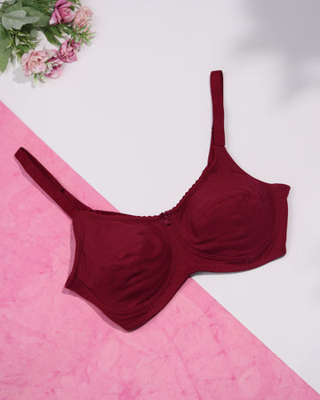 Red Colour Everyday Bra