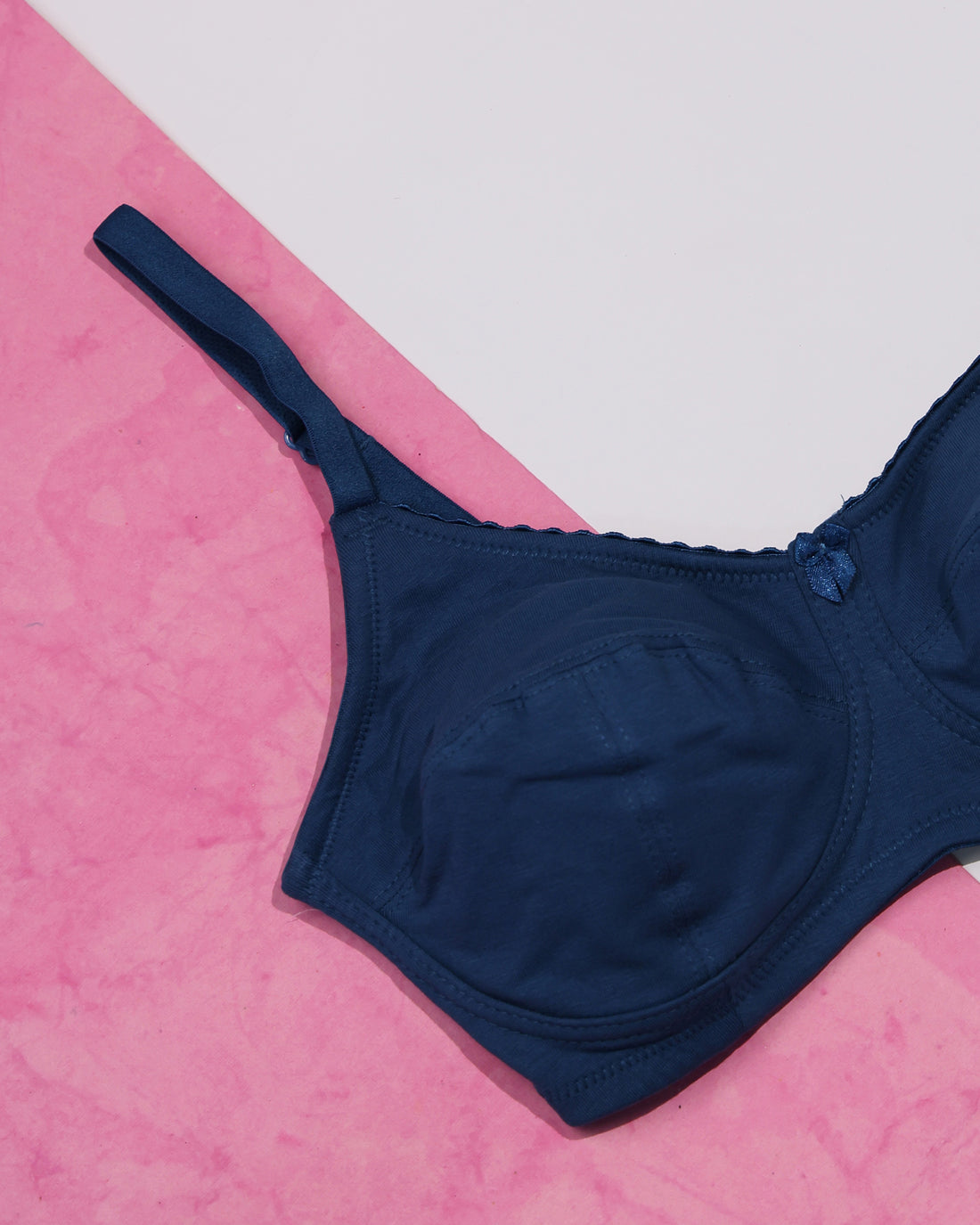Seamless Non-Wired Everyday Support Bra - Blue