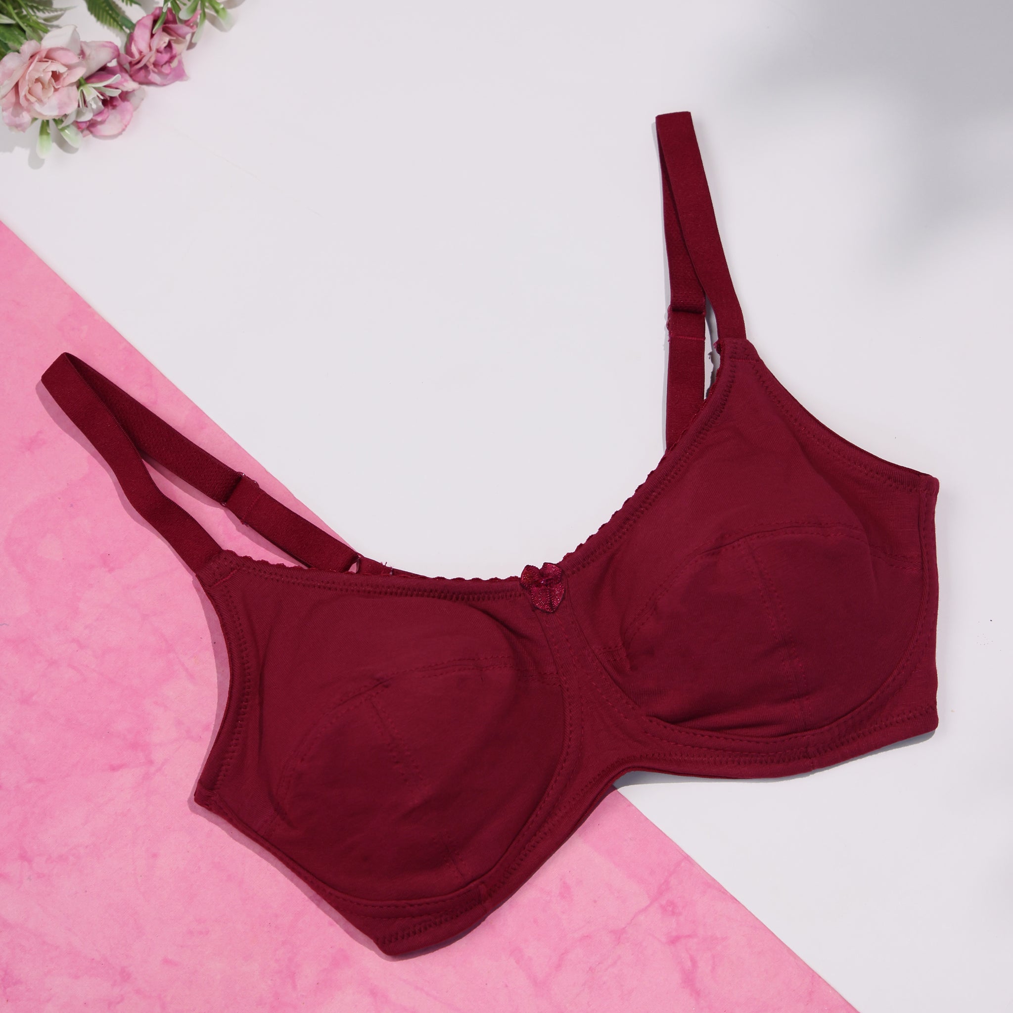 Red Colour Everyday Bra