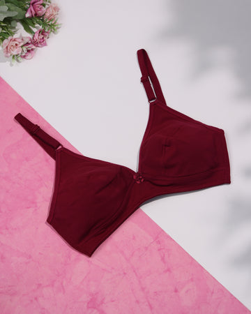 Maroon Colour Everyday Bra
