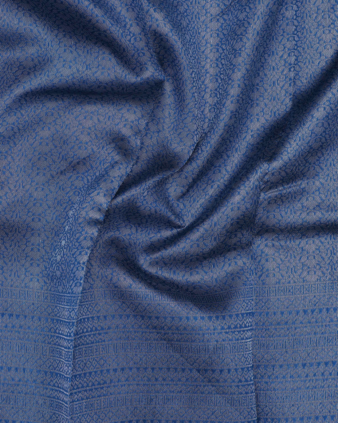 Blue color lichi silk saree