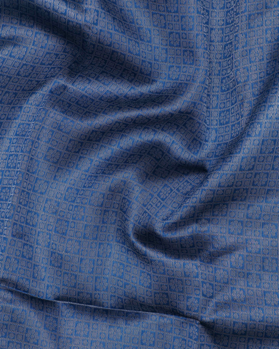 Blue color lichi silk saree