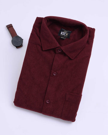 Maroon colour casual shirt
