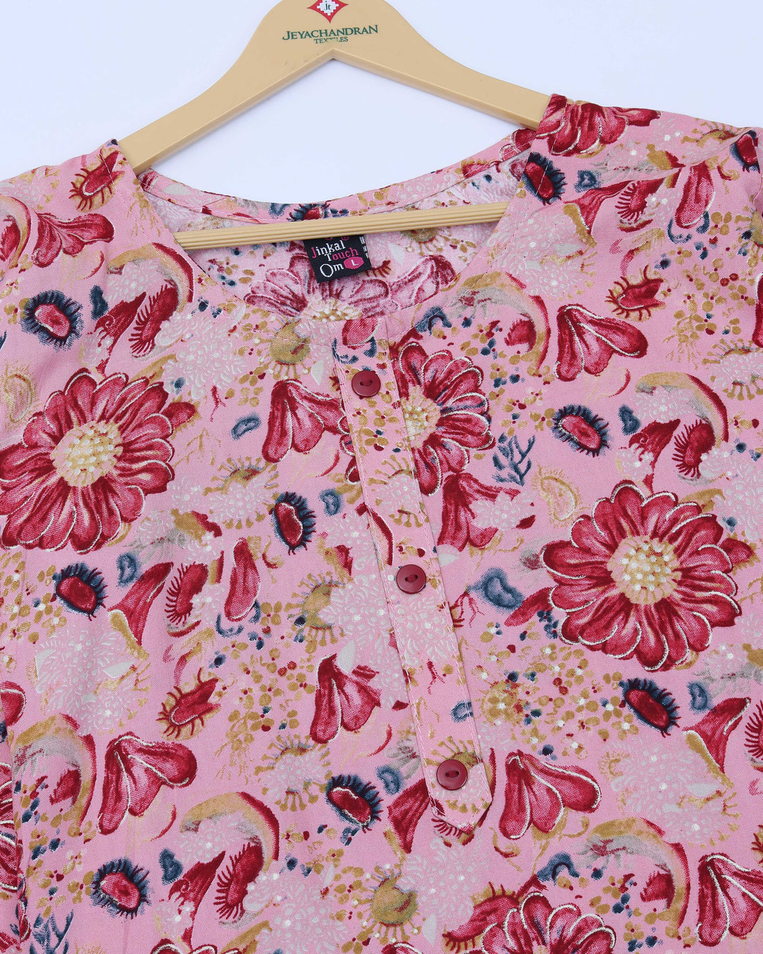 Pink Colour Top & Palazzo Set