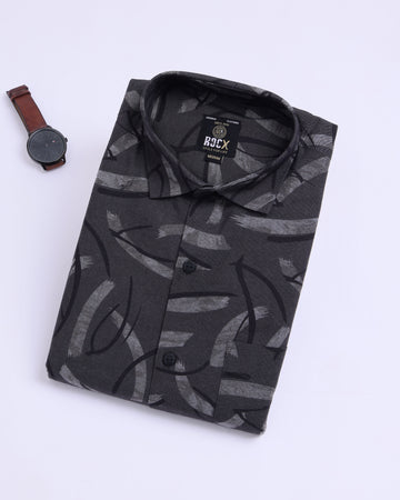 Dark Grey colour casual shirt