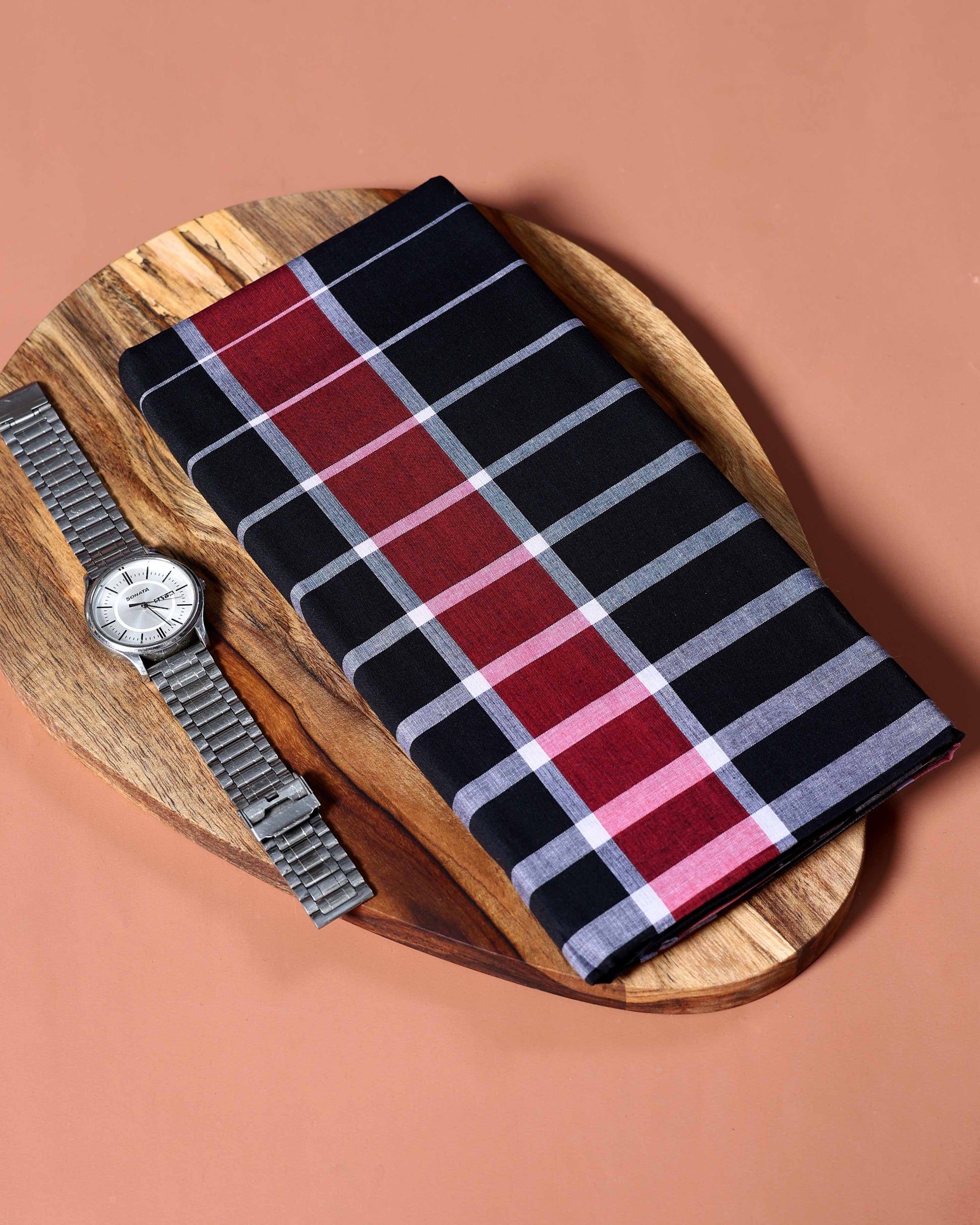 Jkt Brand Men's Premium Cotton Striped Lungi Stitched - Multi-seventeen