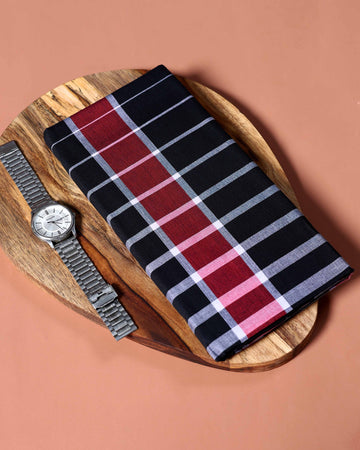 Jkt Brand Men's Premium Cotton Striped Lungi Stitched - Multi-seventeen