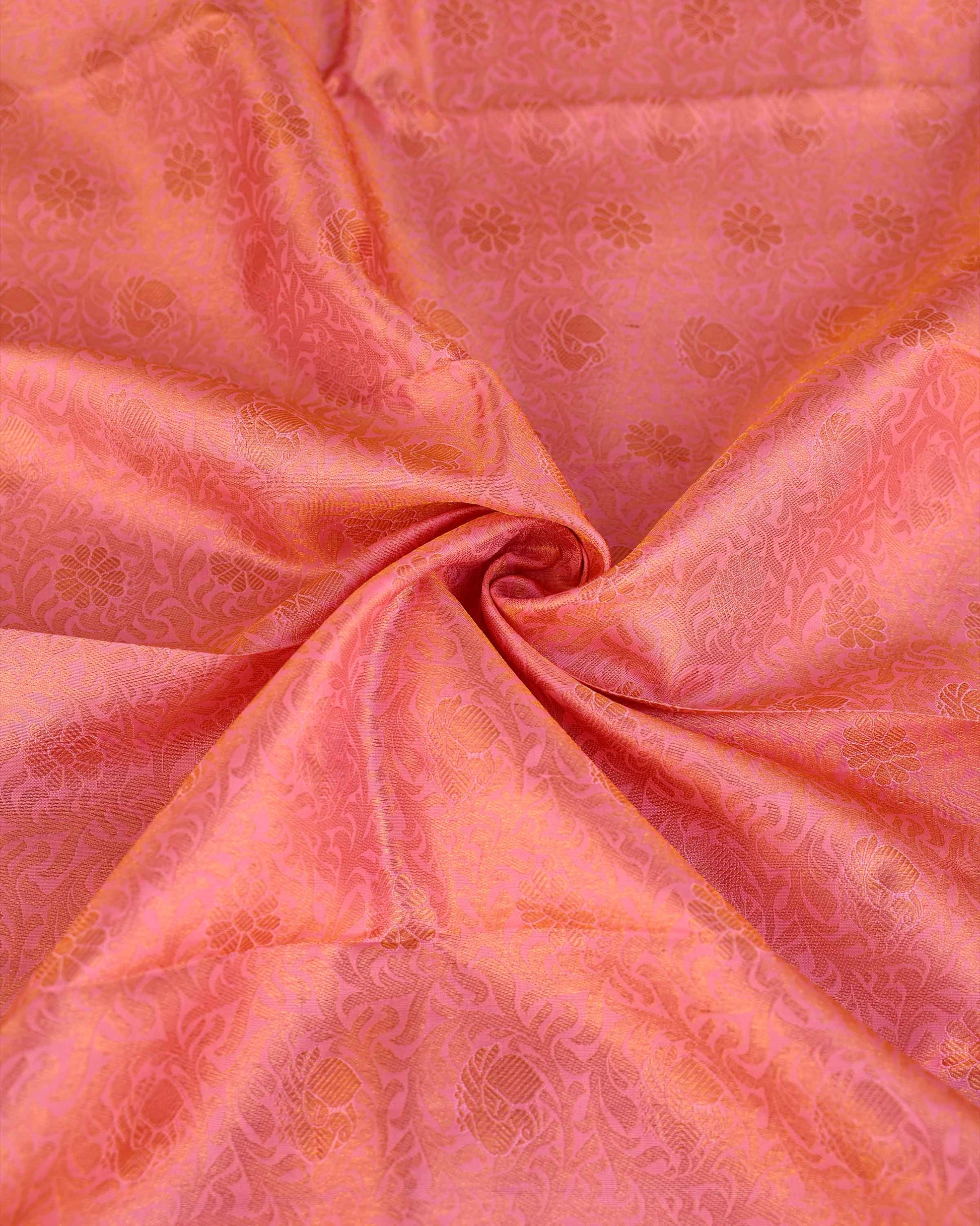 Kanchipuram Pure Silk Saree with Intricate Zari Border and Traditional Motifs - Close Up