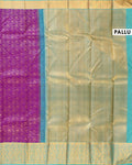 Kanchipuram Pure Silk Saree with Intricate Zari Weaves and Traditional Motifs - Pallu