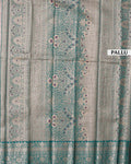 Kanchipuram Tissue Saree with Intricate Zari Weave & Floral Motifs - Multi-Pallu
