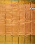 Kanchipuram Tissue Silk Brocade Saree with Intricate Zari Work and Traditional Motifs - Multi-Head