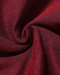 Handloom Khadi Cotton Saree with Contrast Printed Blouse and Tassel Accents - Maroon