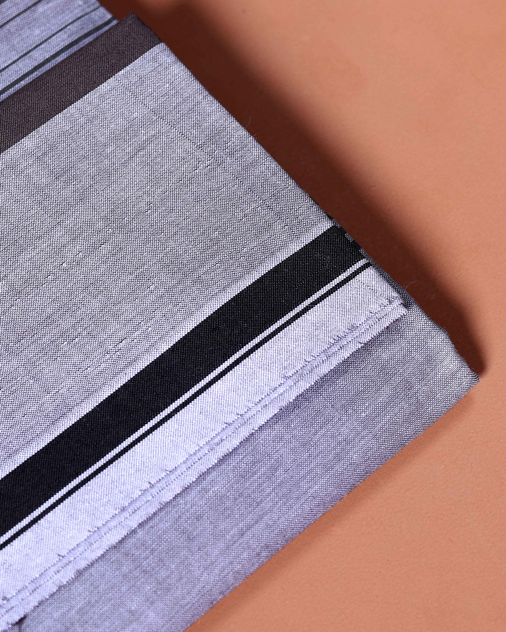 Kibs Brand Men's Premium Cotton Checked Lungi Stitched - Dark Blue