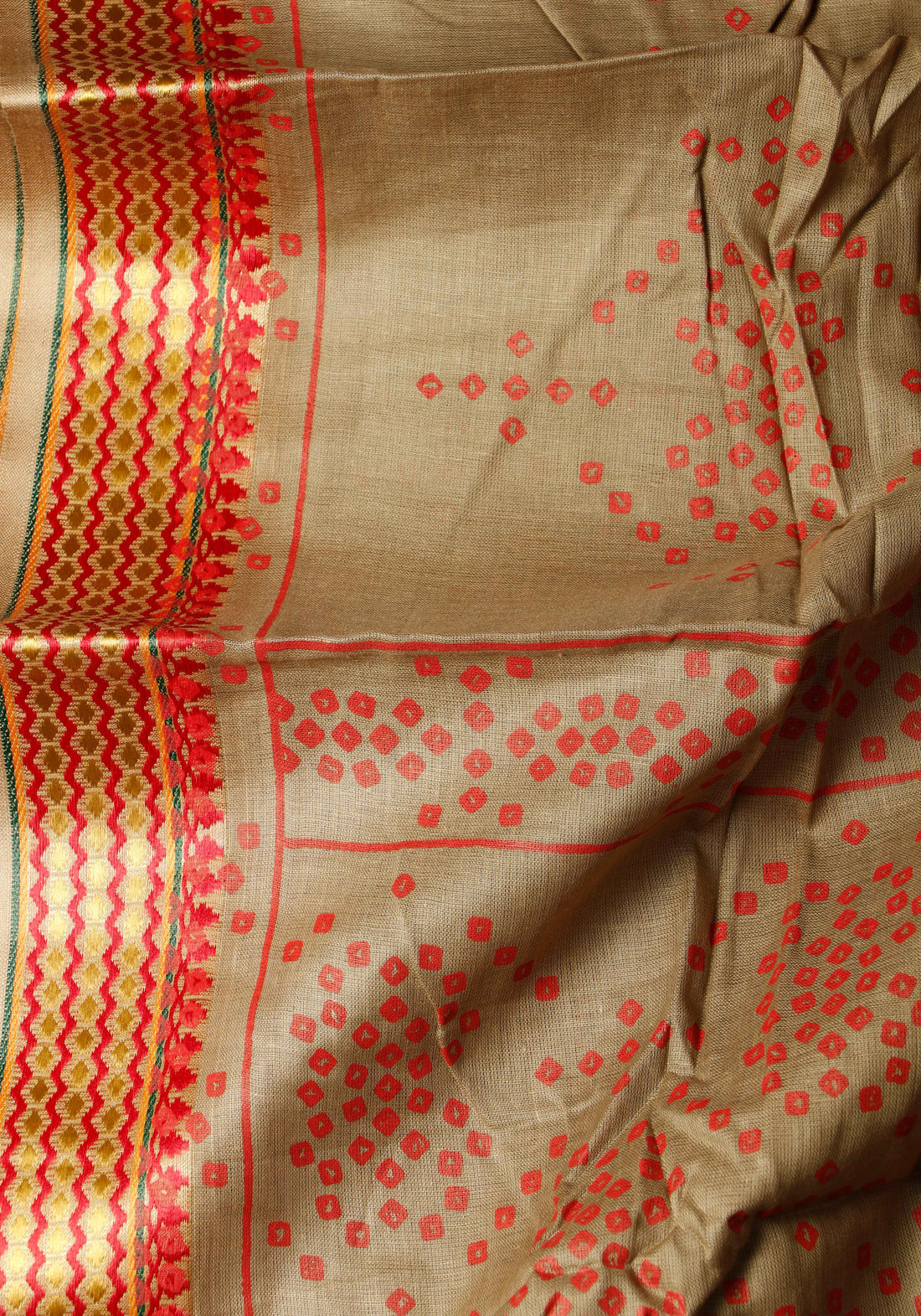 Red Colour Unstitched Salwar Material