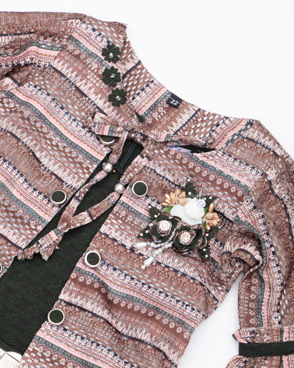 Multi Colour Girls Western Wear Set