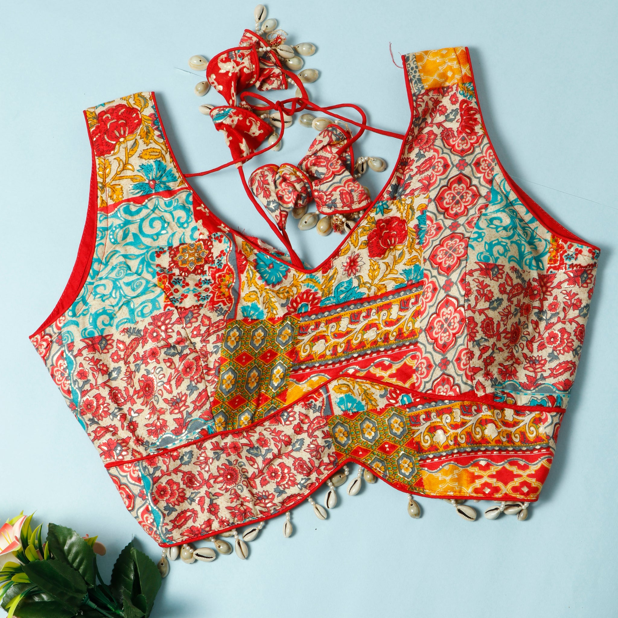 Multi Colour Readymade Blouse (Free Size)
