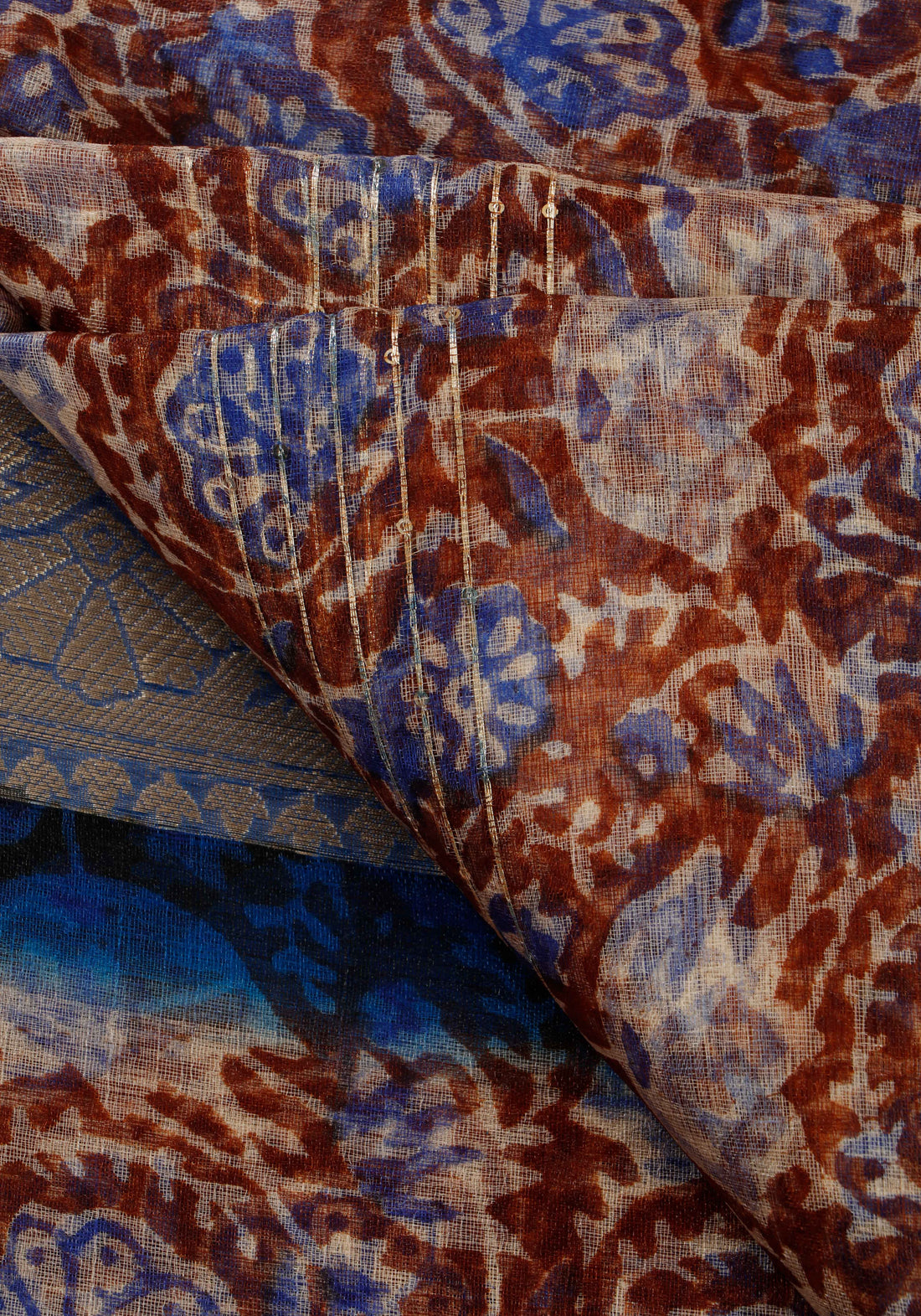 Dark BlueColor Raw Silk Saree - RS05