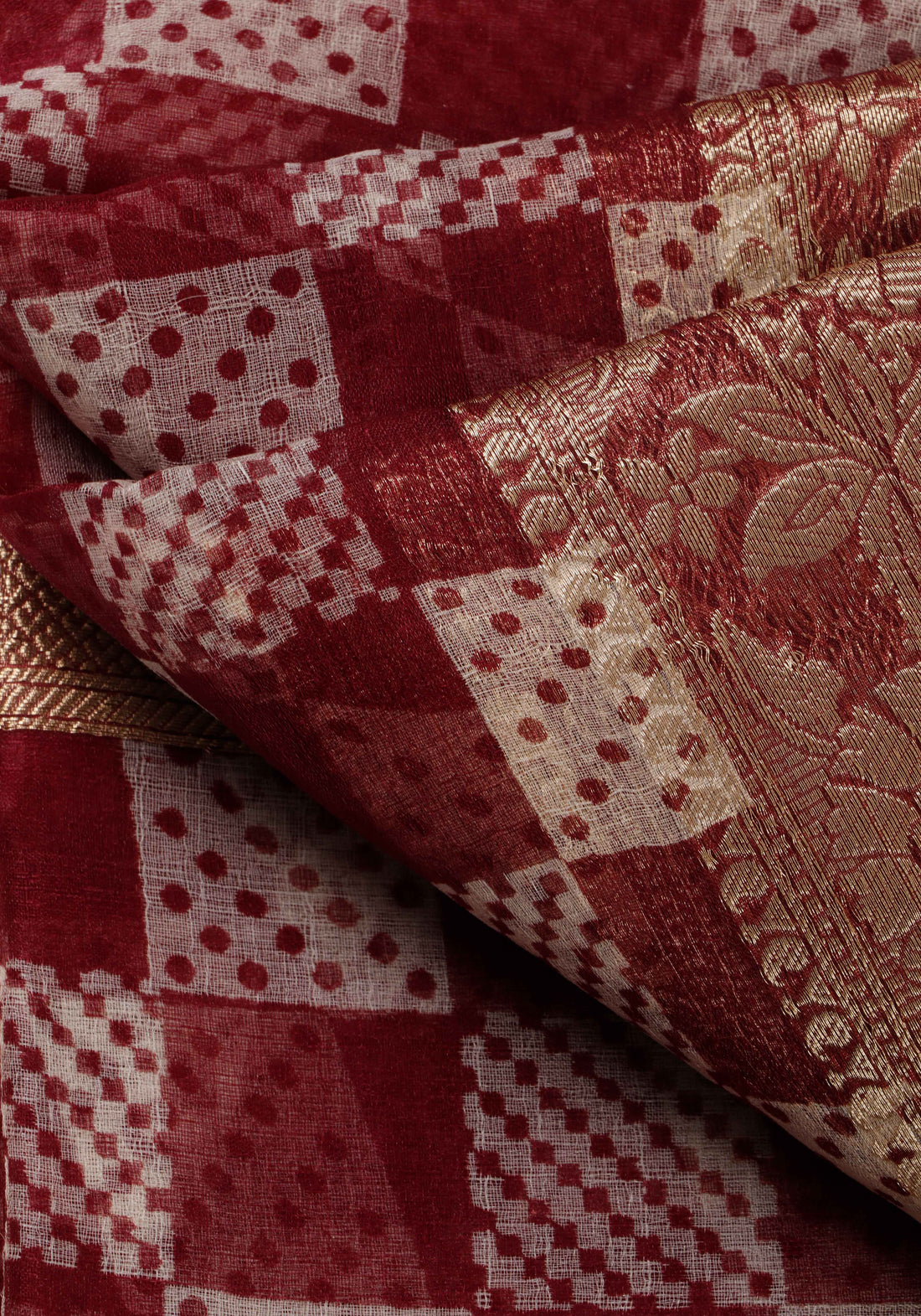Maroon Color Raw Silk Saree - RS16