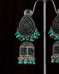Buy Silver Colour Plated Earrings