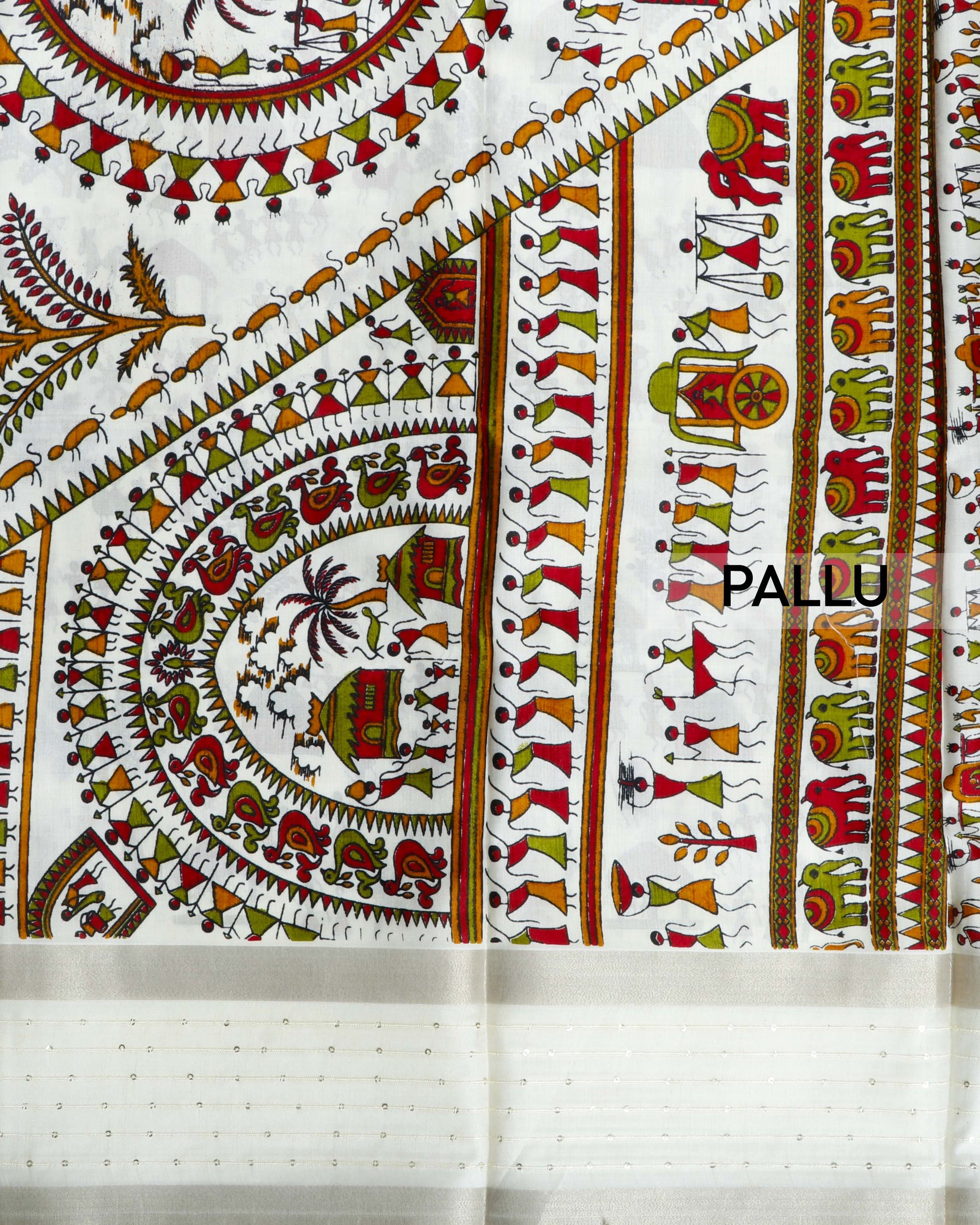 Shop White Color Dola Saree 