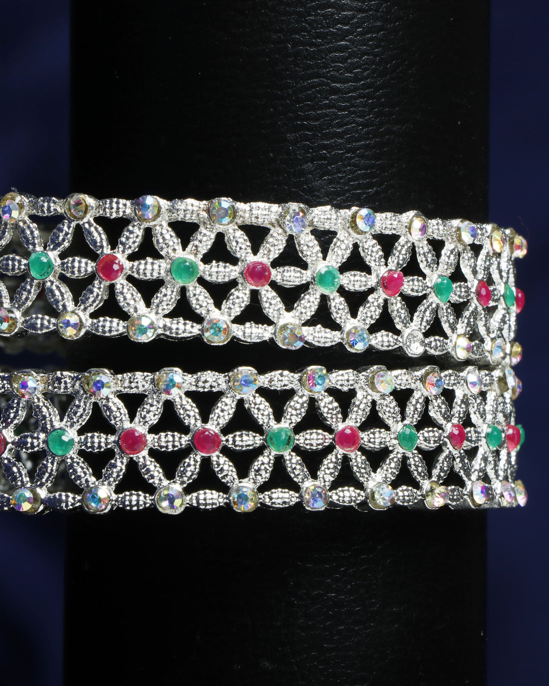 Set Of 2 Silver Plated Bangles