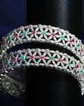 Buy Set Of 2 Silver Plated Bangles Online