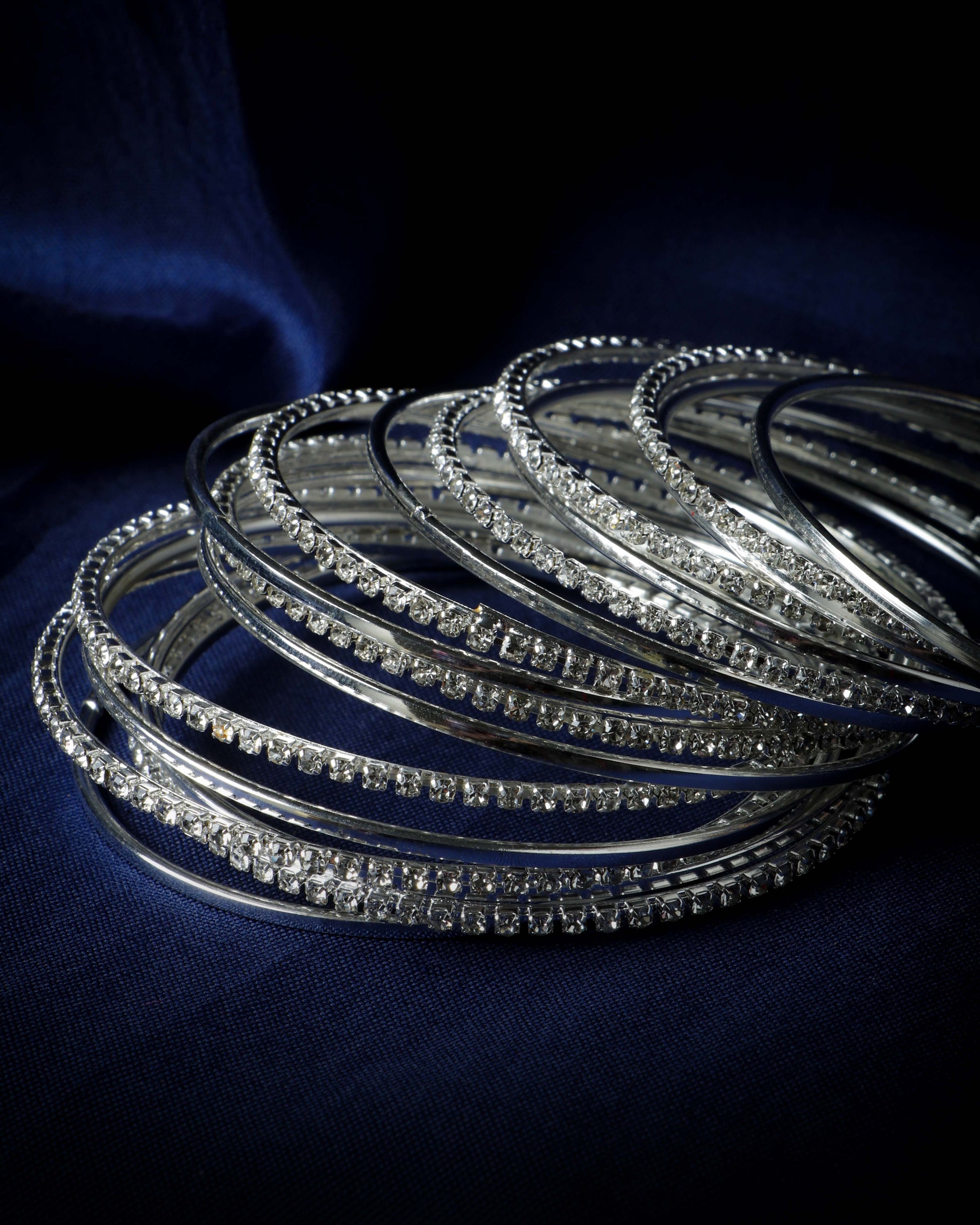 Buy Set Of Silver Plated Bangles Online