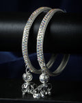 Buy Set Of 2 Silver Plated Bangles