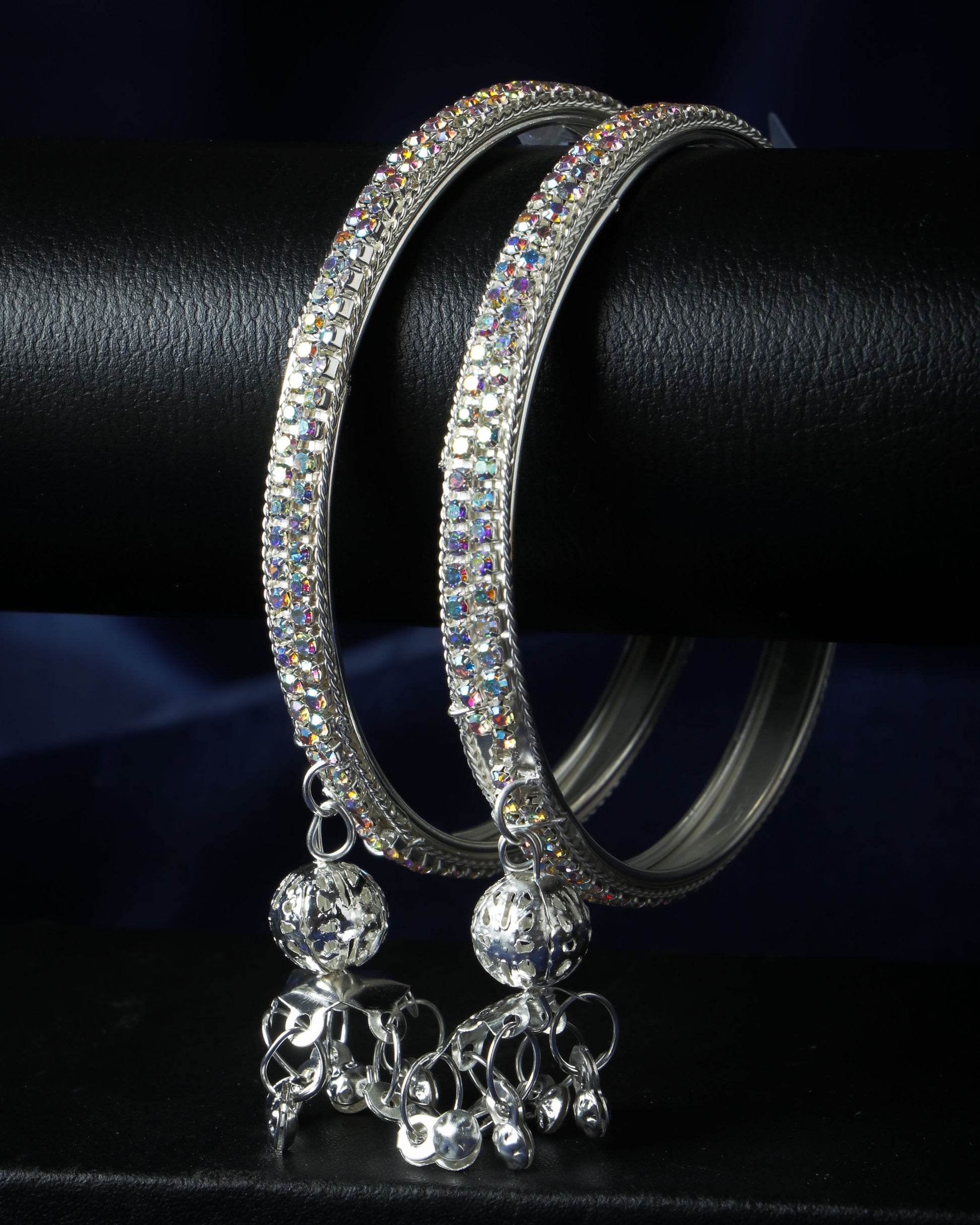 Buy Set Of 2 Silver Plated Bangles